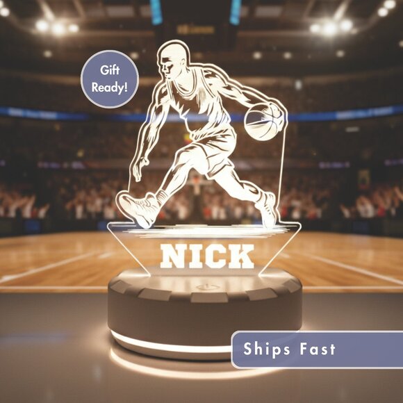 Basketball Athlete Custom LED Night Light - Picture 1 of 8